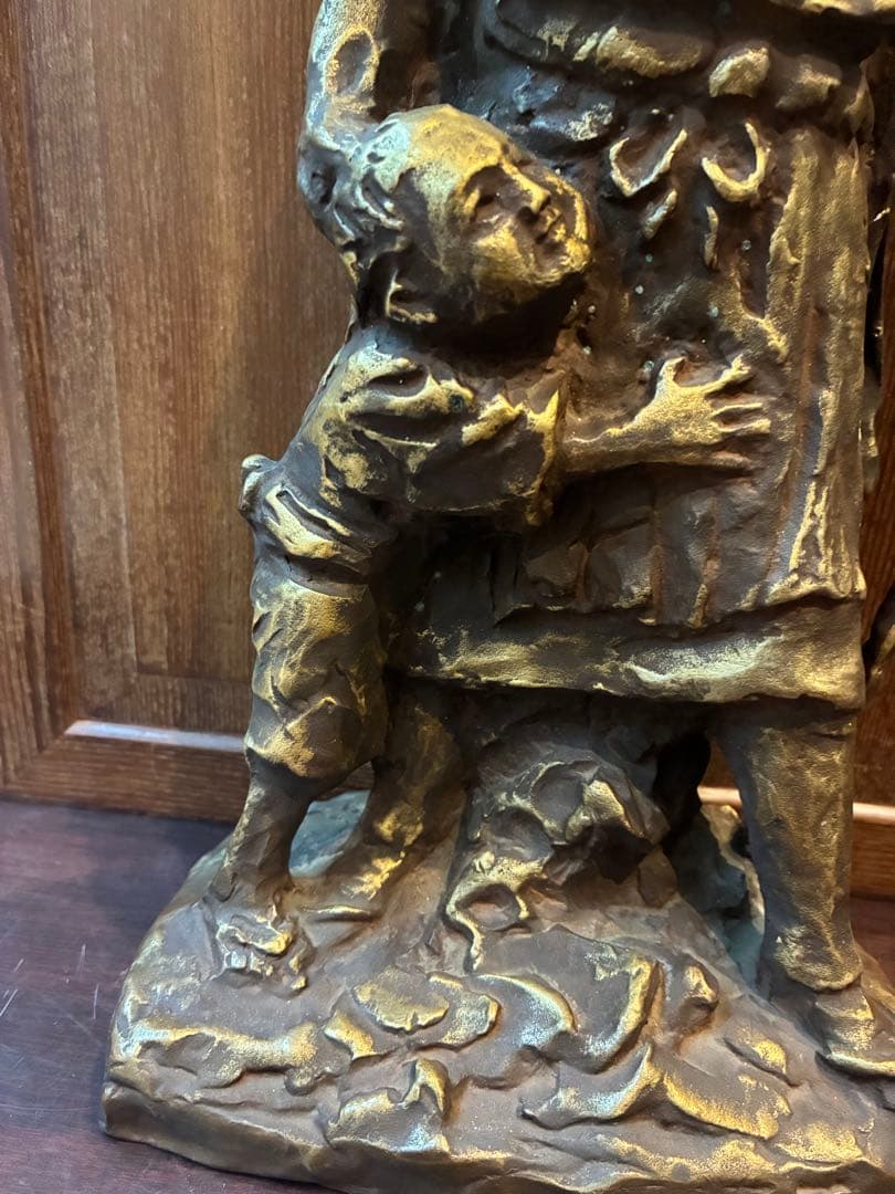 北村西望　大慈良寛　ブロンズ　1979制作　高さ38センチ　6.5キロ　良寛和尚