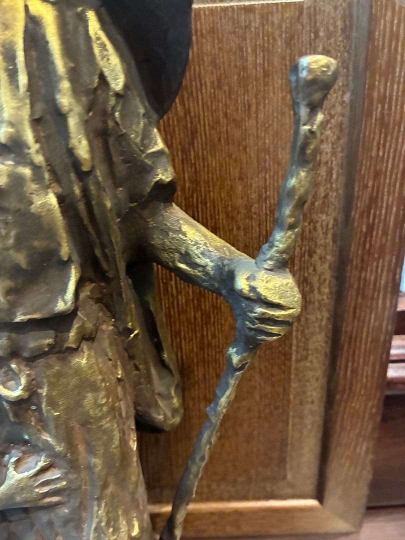 北村西望　大慈良寛　ブロンズ　1979制作　高さ38センチ　6.5キロ　良寛和尚