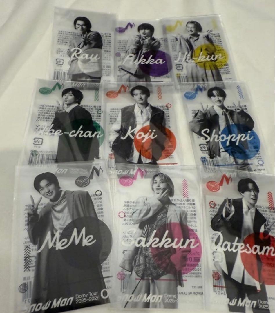 【パトラ】　アクスタ　クリアステッカー9個セット