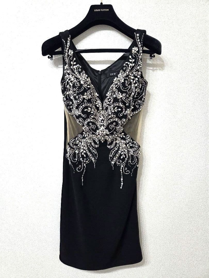 断捨離中! IRMA ドレス XS ブラック ビジュー