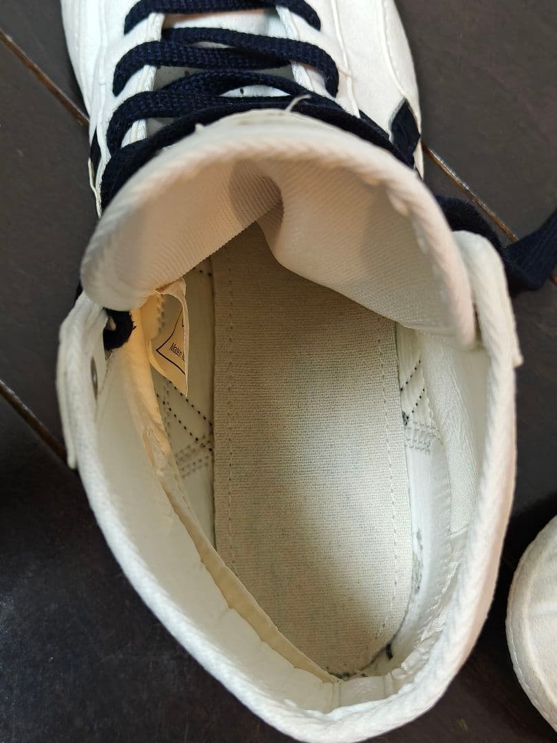 asicsアシックス ボクシングシューズ ハイカット ホワイト/ネイビー27cm