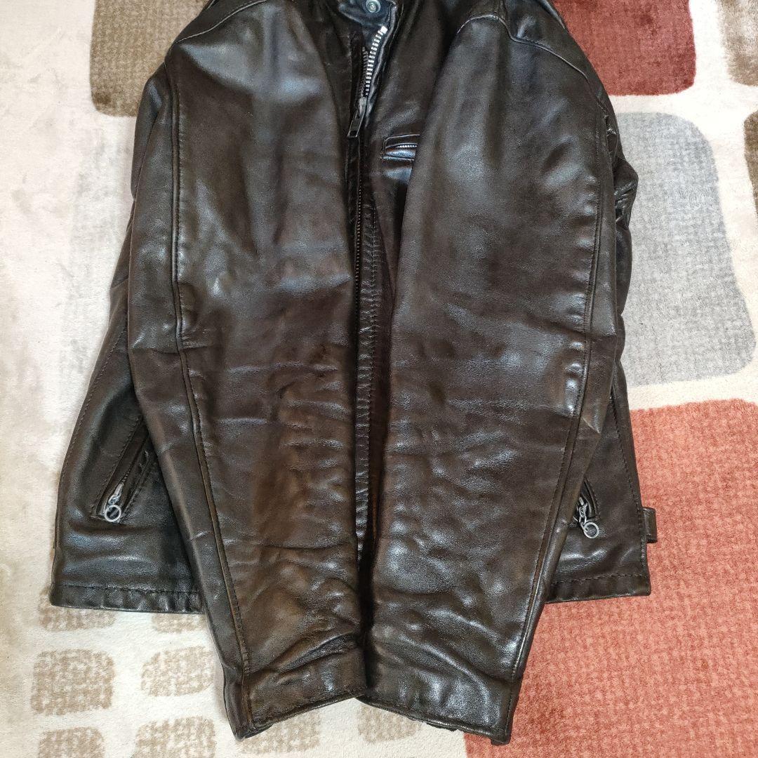 レアモデル　１４１　Schott　シングルライダース　３６　人気641の革違い