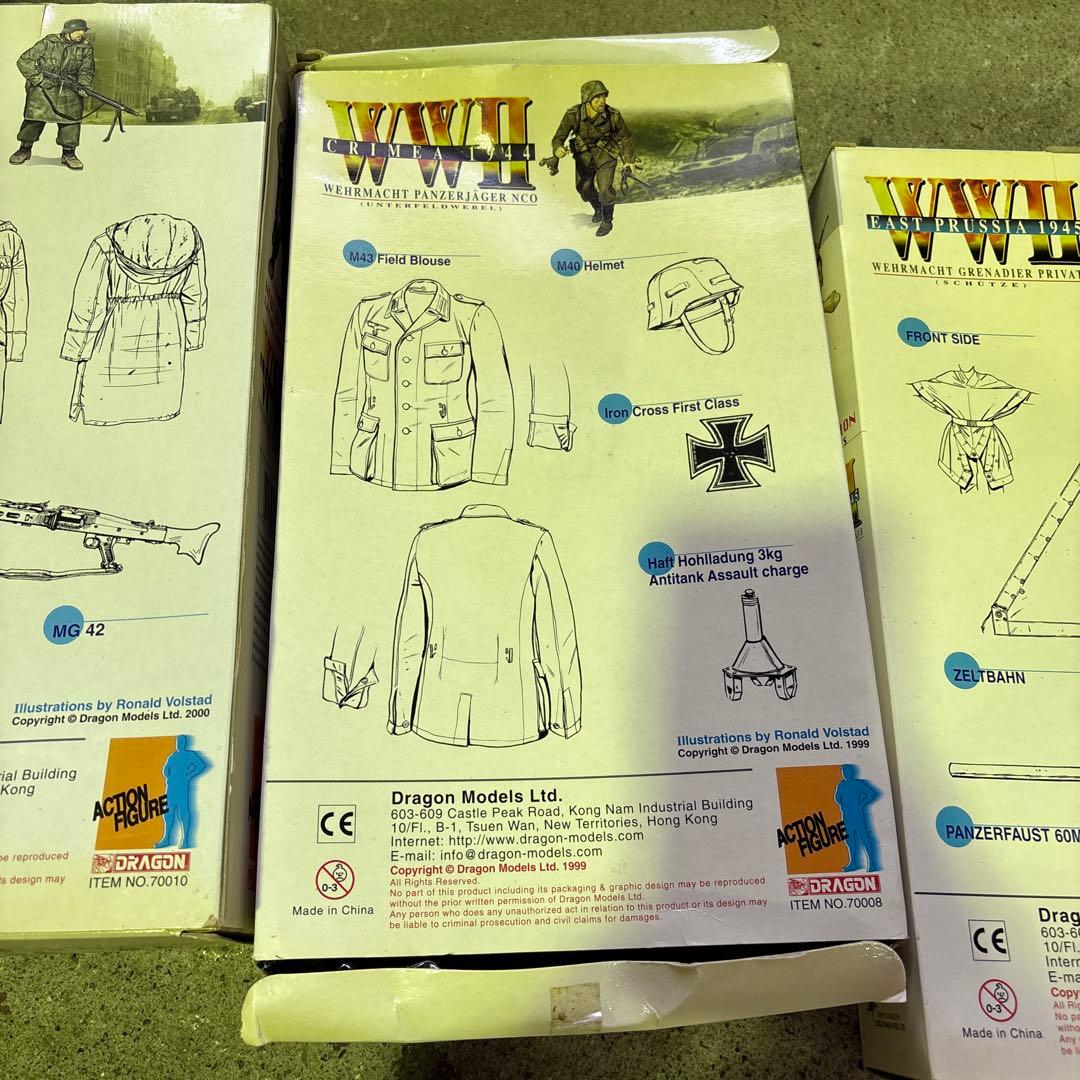 S528 ドラゴンモデル　1/6 アクションフィギュア 3個まとめ