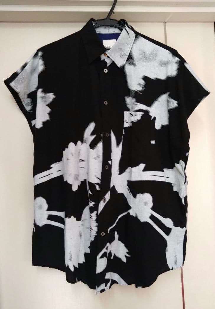 Paul Smith 　ポールスミス　モノトーン転写ノースリーブシャツ