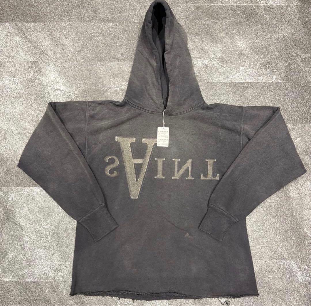 SAINT セントマイケル M フーディ Mサイズ グレー