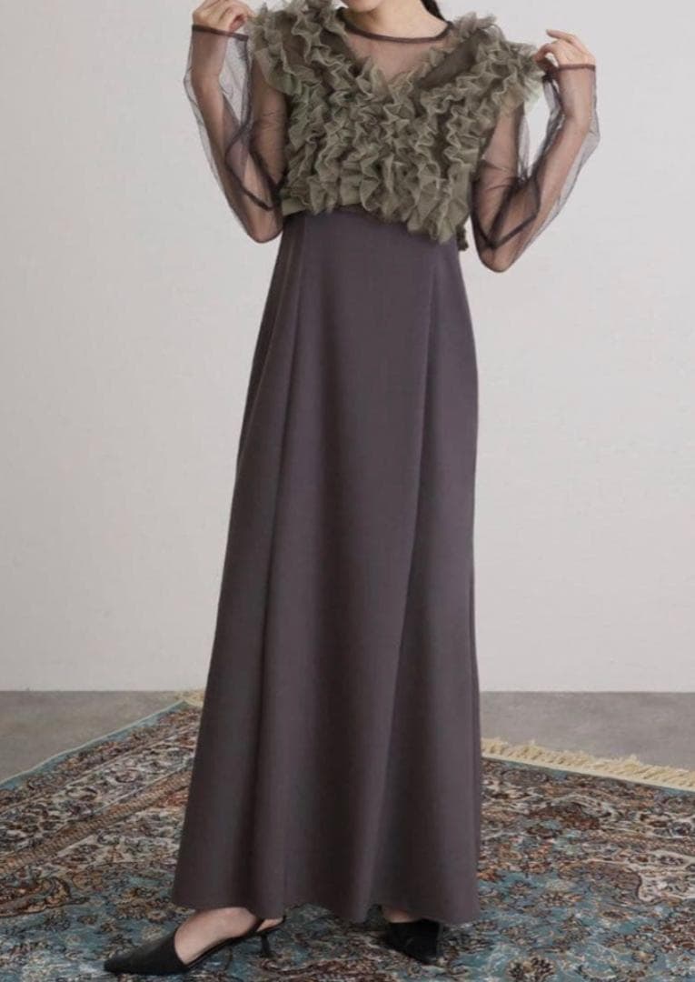 atlo オケージョンドレス Sサイズ ブラウン