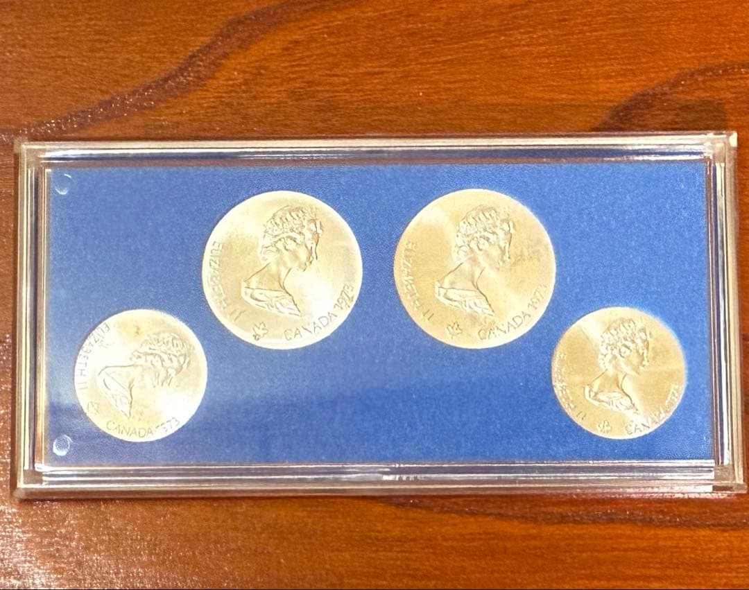 第21回 モントリオールオリンピック 記念銀貨 4枚セット（オレンジケース付）