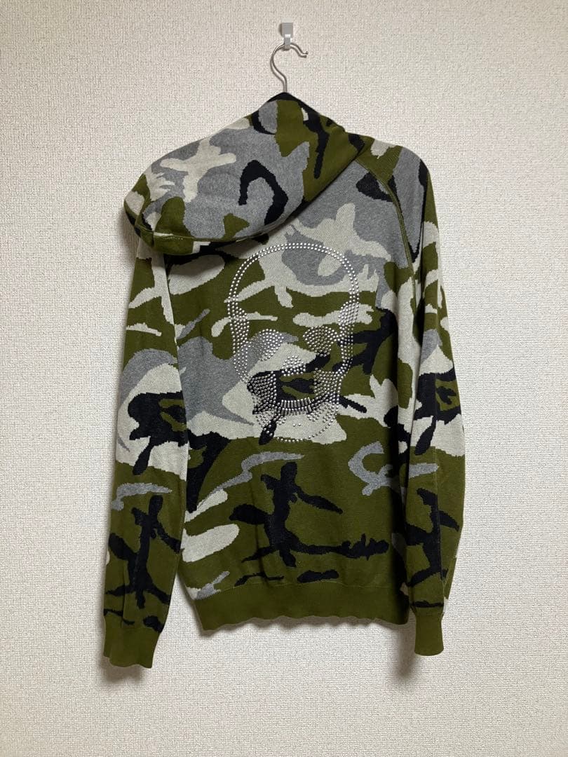 lucien pellat-finet スタッズパーカー 迷彩 スカル y2k