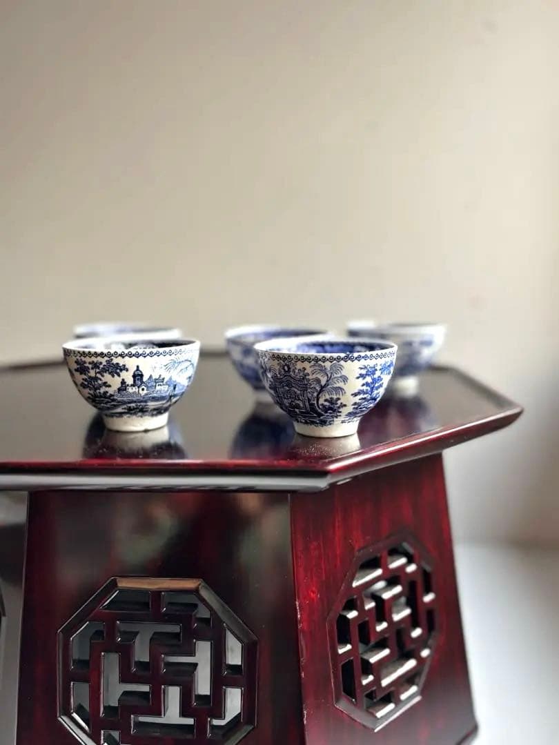 761 李朝家具 八角膳 小盤② 杏子通板 ソバン ヴィンテージ 美品 韓国