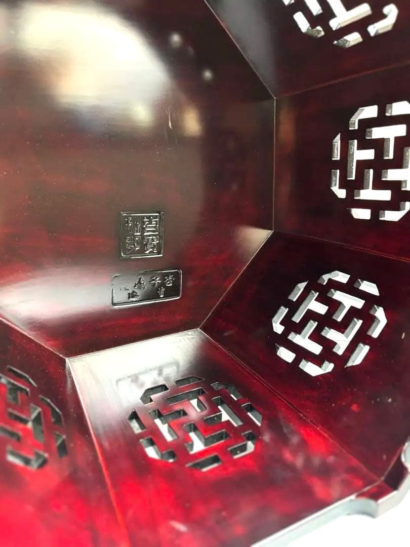 761 李朝家具 八角膳 小盤② 杏子通板 ソバン ヴィンテージ 美品 韓国