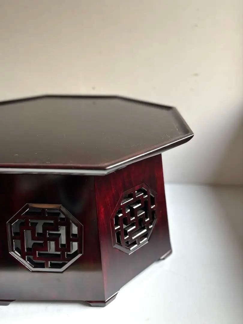 761 李朝家具 八角膳 小盤② 杏子通板 ソバン ヴィンテージ 美品 韓国