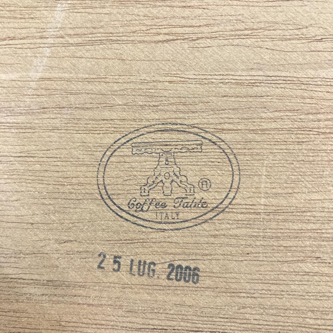 イタリア製　象嵌　猫脚　サイドテーブル　コーヒーテーブル