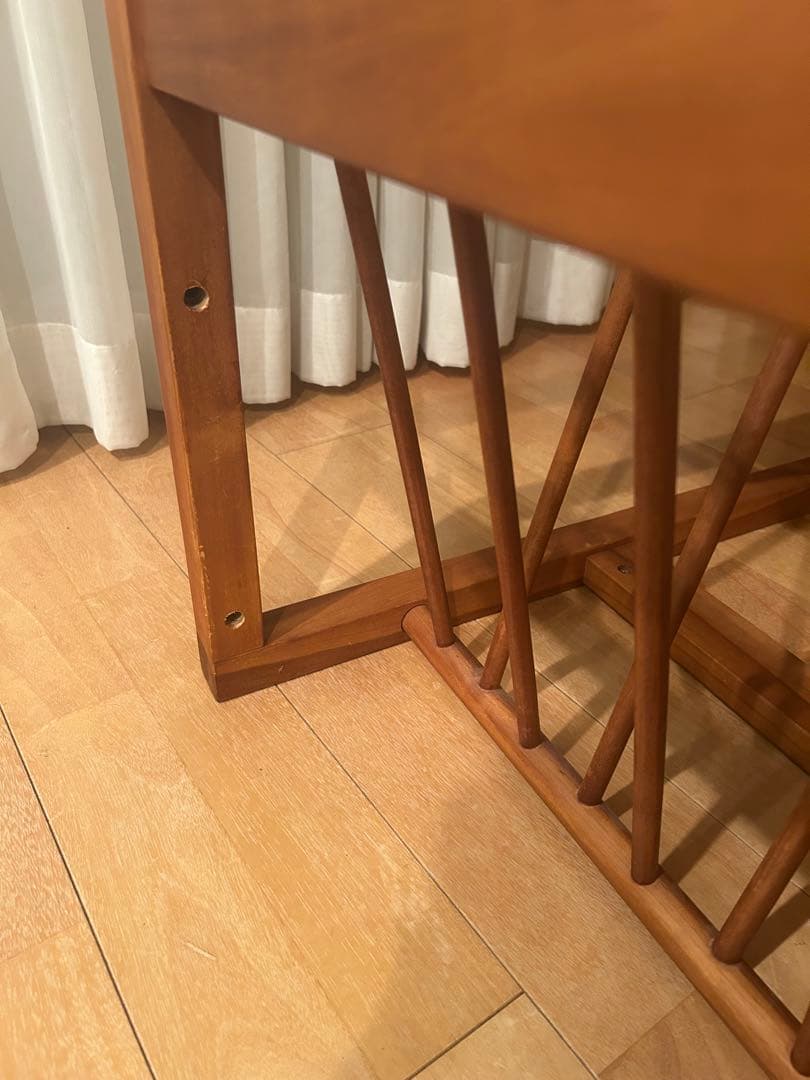 SCANTEAK サイドテーブル マガジンラック