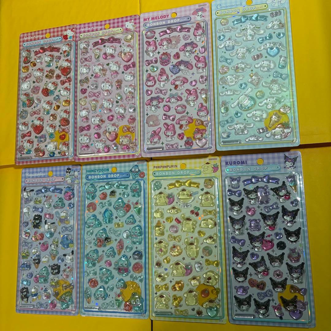【正規品】ボンボンドロップシール　サンリオ　8枚セット
