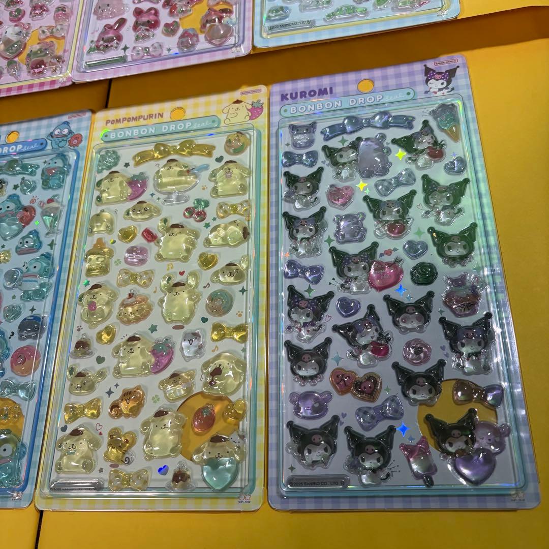 【正規品】ボンボンドロップシール　サンリオ　8枚セット