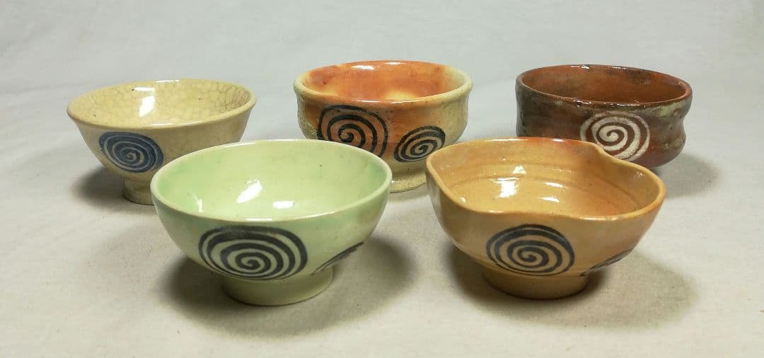 吉向焼　盃揃　木箱