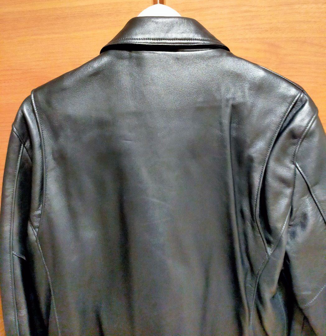 JACKROSE 羊革ダブルライダースジャケット 5(XL)ブラック 美品！