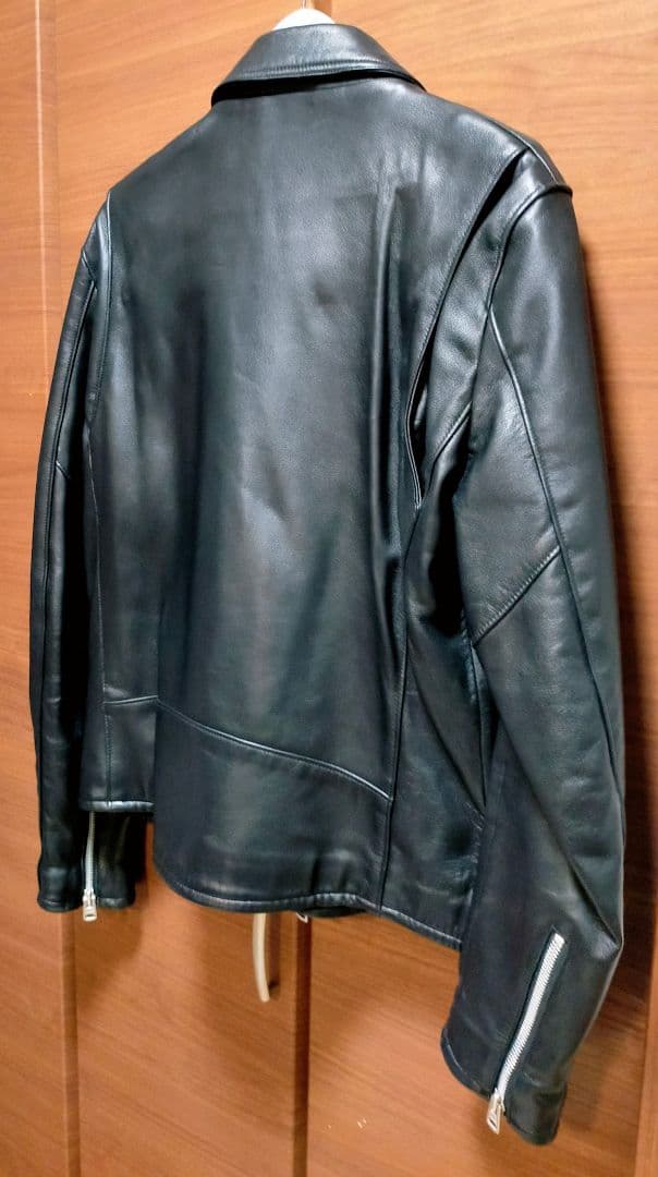 JACKROSE 羊革ダブルライダースジャケット 5(XL)ブラック 美品！