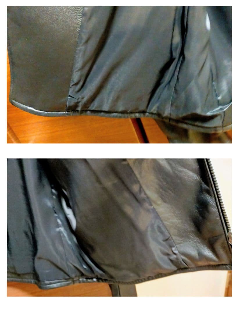 JACKROSE 羊革ダブルライダースジャケット 5(XL)ブラック 美品！