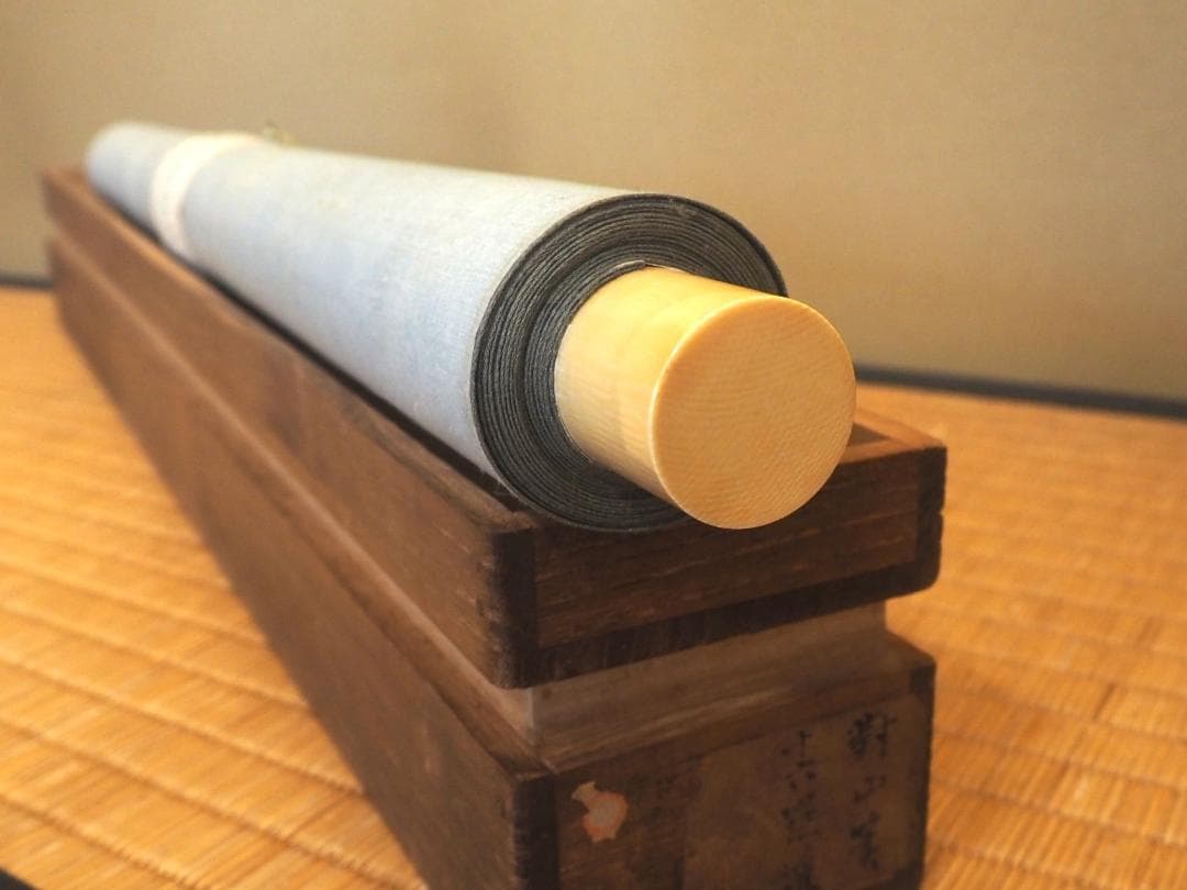 日根對山自筆仏画『十六羅漢図』掛軸　幕末の文人画