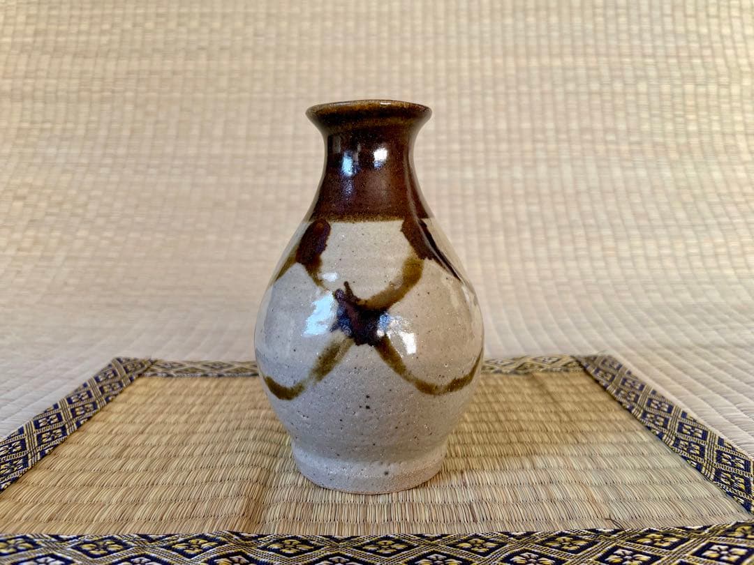 濱田晋作　鉄絵酒器