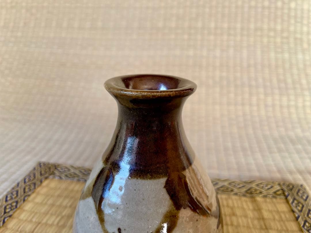 濱田晋作　鉄絵酒器