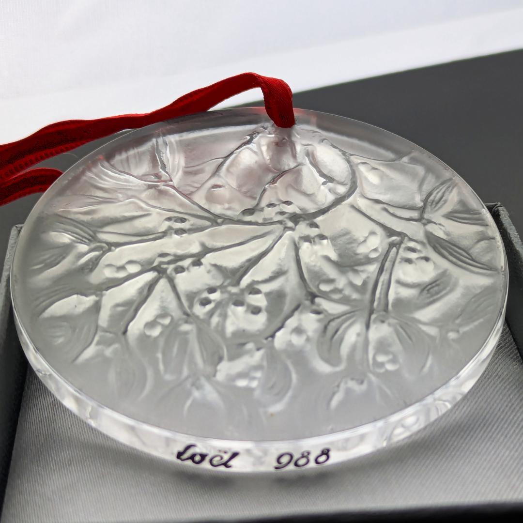 【8/3まで限定】フロストガラス★ラリック ヤドリギ ペンダント オーナメント