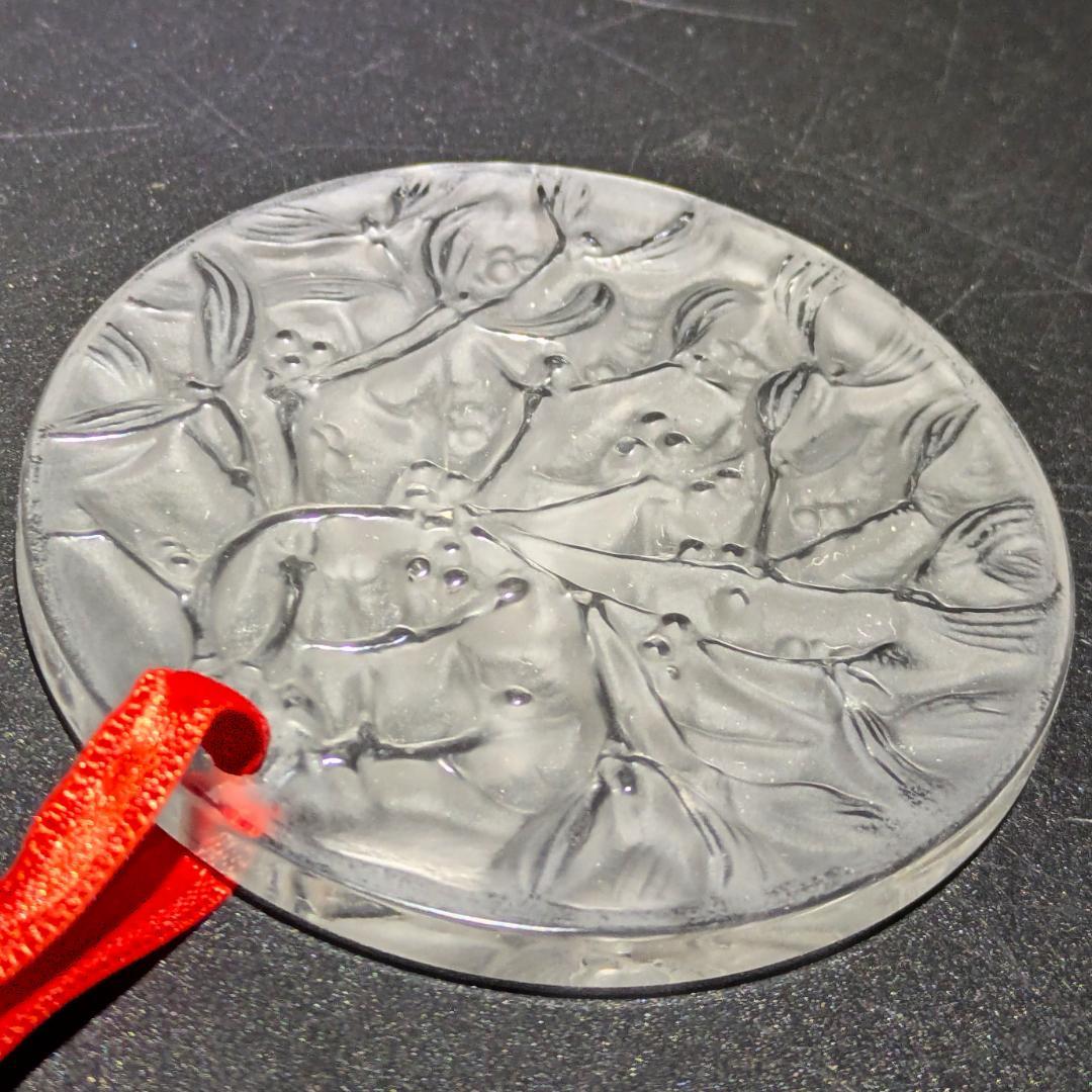 【8/3まで限定】フロストガラス★ラリック ヤドリギ ペンダント オーナメント