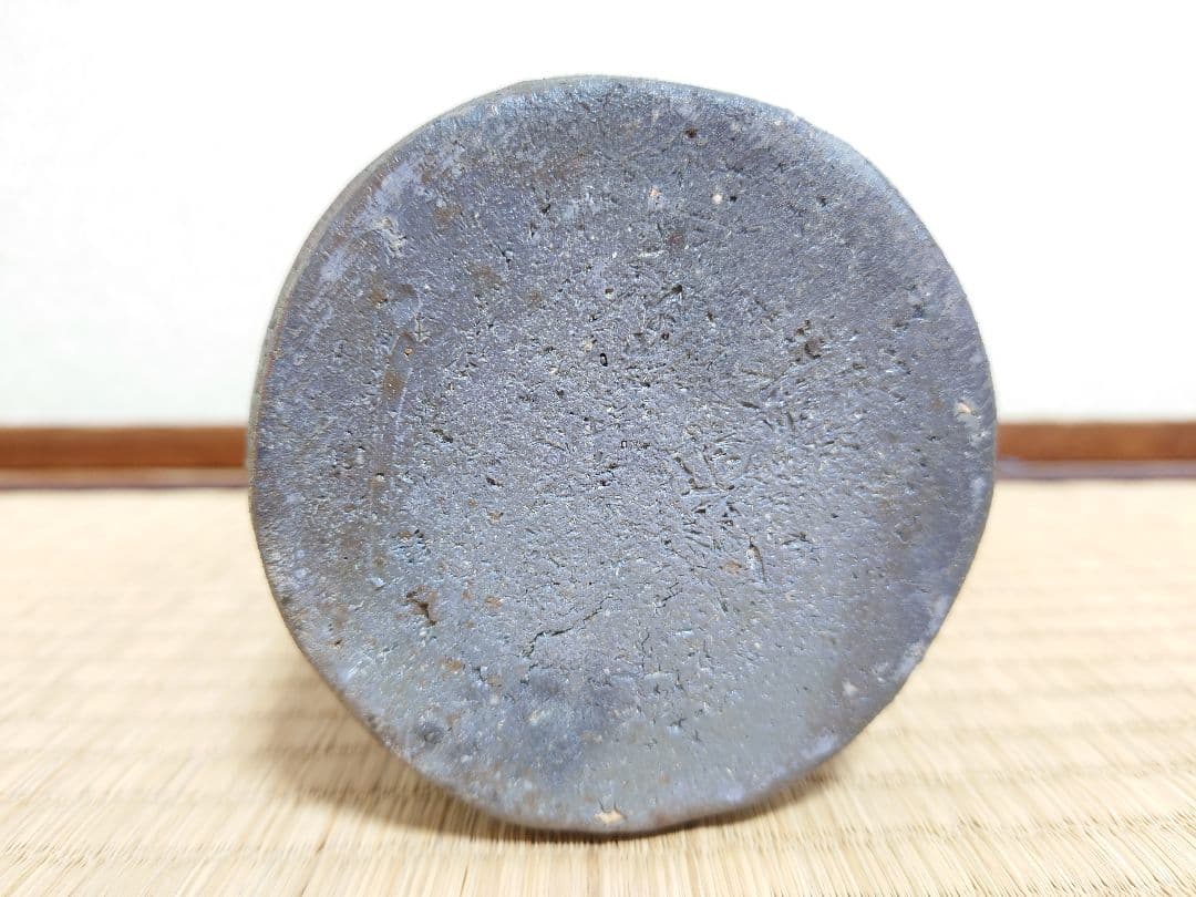 石田陶春 丹波花入【堀内宗完(兼中斎)箱書】共箱 共布 女流陶芸家 茶道具