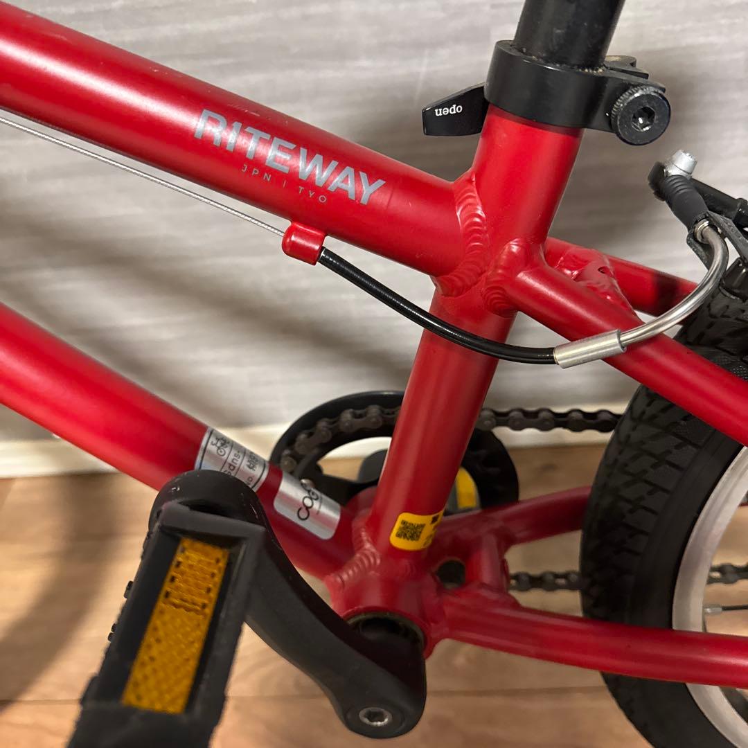 ［手渡し限定　都内】RITEWAY ZIT18 レッド キッズバイク18インチ