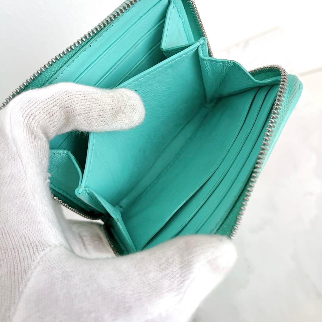 ✨美品✨リターントゥティファニー スモールジップウォレット ミニ財布 レザー