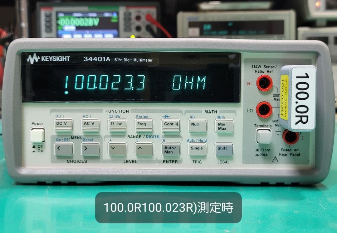 ②KEYSIGHT/HP 34401A 6.5桁 デジタルマルチメーター整備品