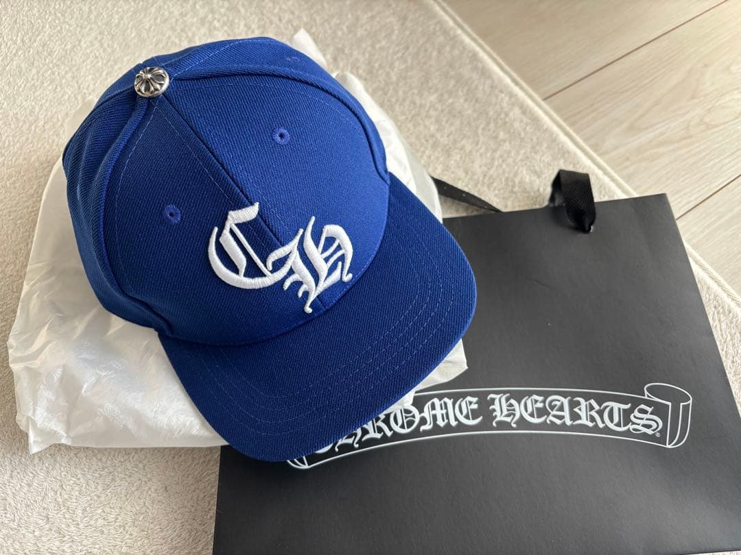 CHROME HEARTS ベースボールキャップ 青