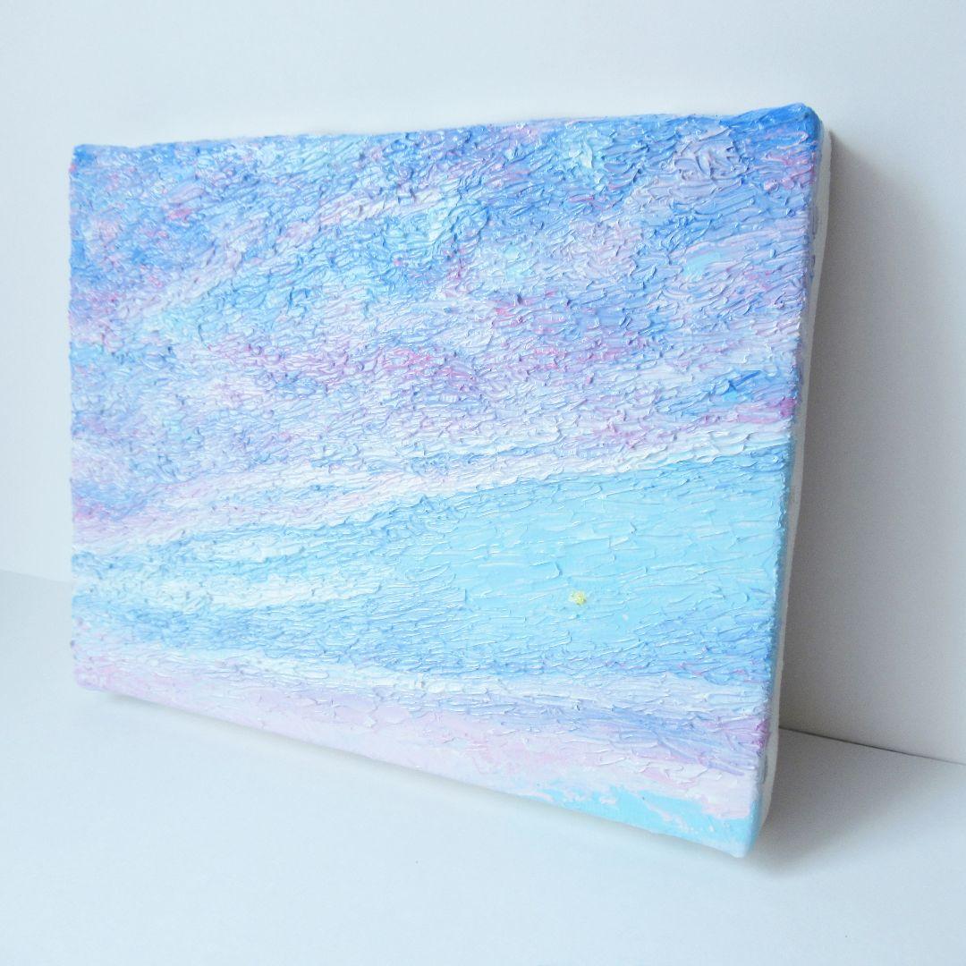 ［匿名で配送］ 一点もの 空 星 油絵 油彩 絵