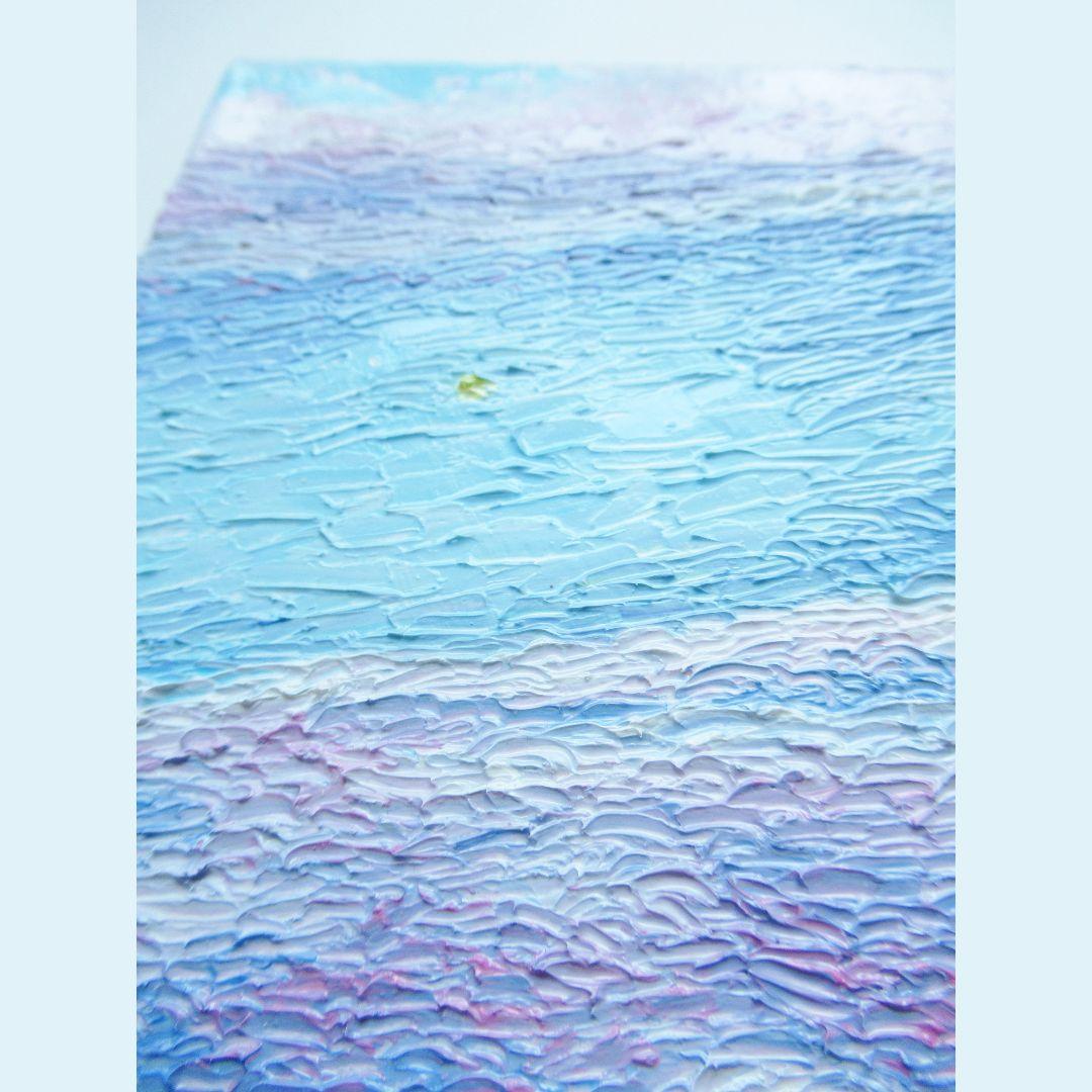 ［匿名で配送］ 一点もの 空 星 油絵 油彩 絵