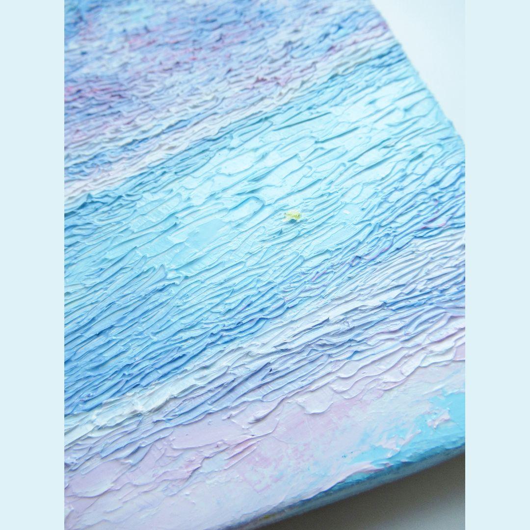 ［匿名で配送］ 一点もの 空 星 油絵 油彩 絵