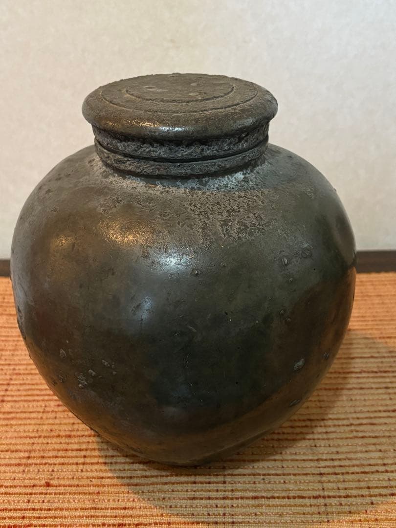 骨董　時代物　茶壺　古錫茶壺　3kg 古美術　アンティーク