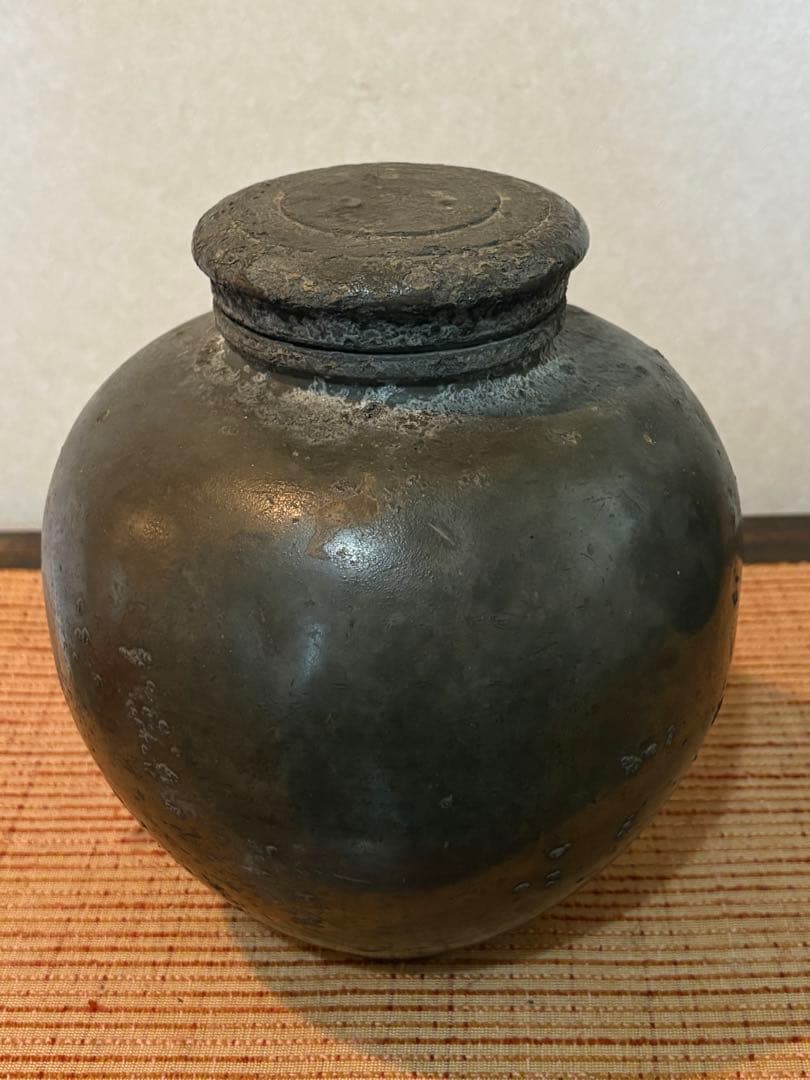 骨董　時代物　茶壺　古錫茶壺　3kg 古美術　アンティーク