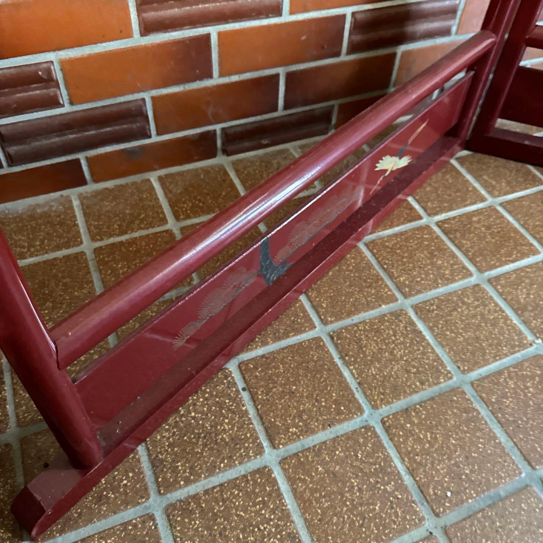 衣紋掛け　衣桁　着物掛け　アンティーク家具　木製　当時物　着物　古民具　古道具