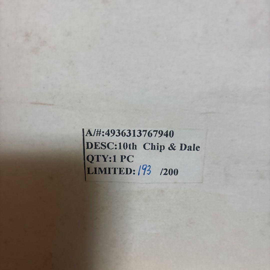 ディズニー　チップとデール　置物　陶器　希少　限定　200