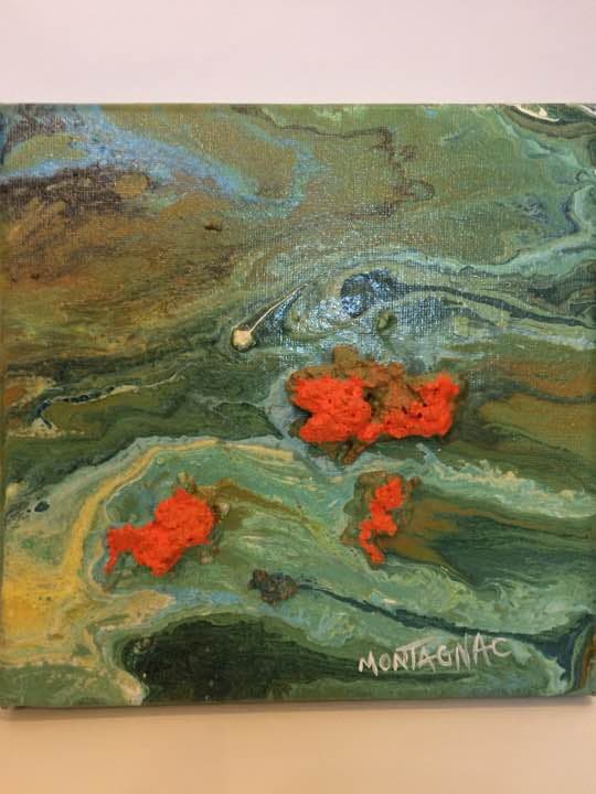 MONTAGNAC☆ 絵画 フランス作家 サイン入り