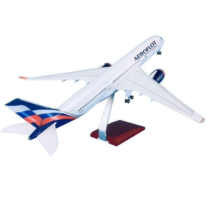 アウトレット 模型飛行機 アエロフロート A350-900 ロシア航空 LED