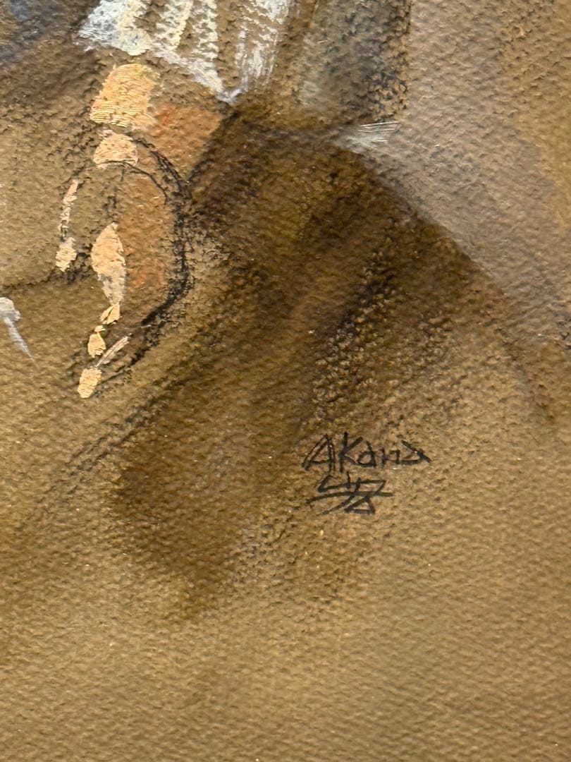 赤穴宏【人形】肉筆油彩画　直筆サインあり