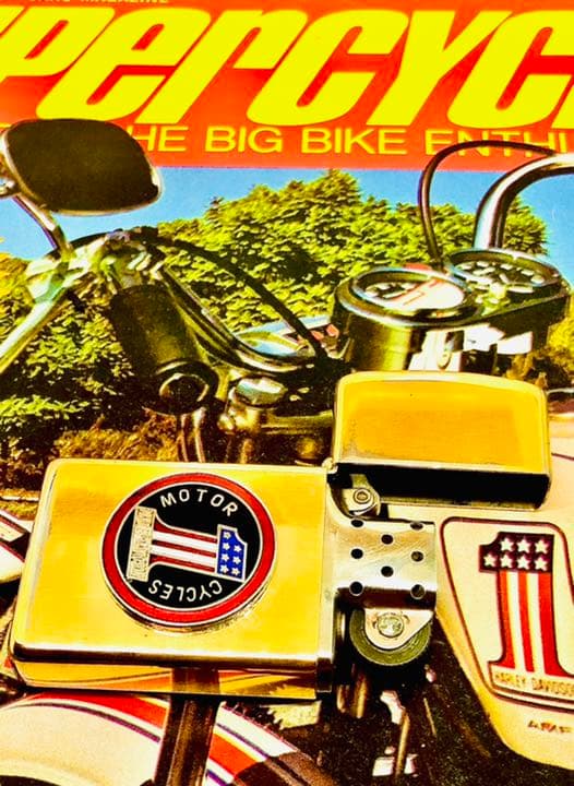 1979年♠︎赤丸No1マーク☆エナメル七宝スター&ストライプ☆AMFハーレー