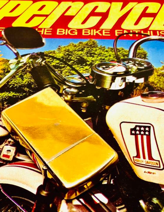 1979年♠︎赤丸No1マーク☆エナメル七宝スター&ストライプ☆AMFハーレー