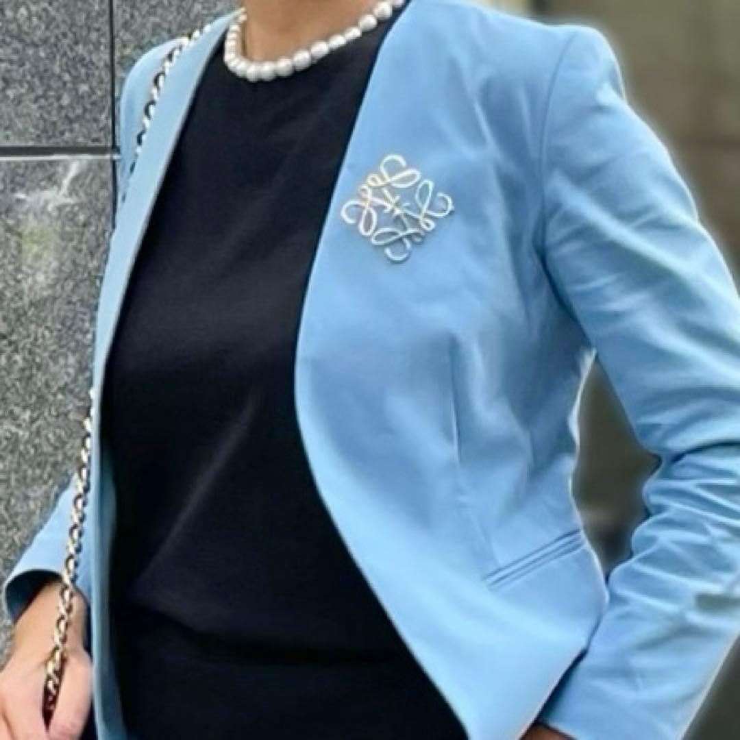 LOEWE アナグラムブローチ マルチカラー