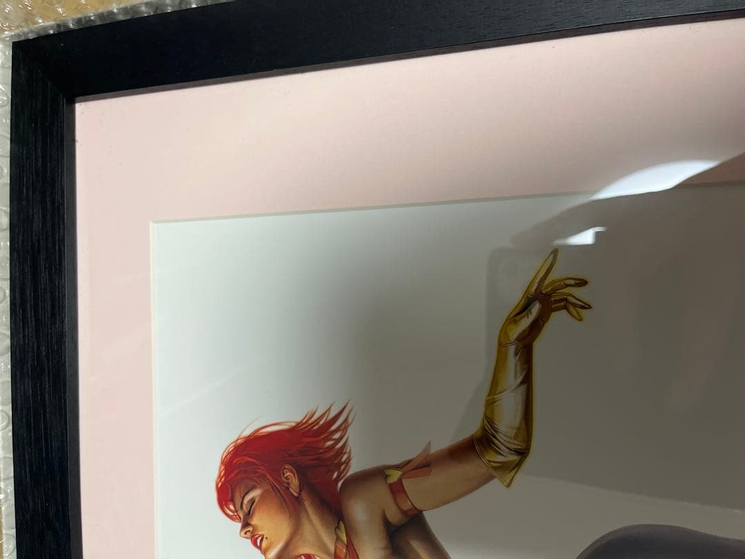 空山基　キューティーハニー　アートポスター　作者直筆サイン入り　額装