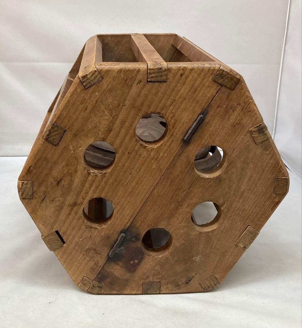 B315s 六角形回転安全炬燵　大正昭和レトロ　アンティック　中金具は鉄製