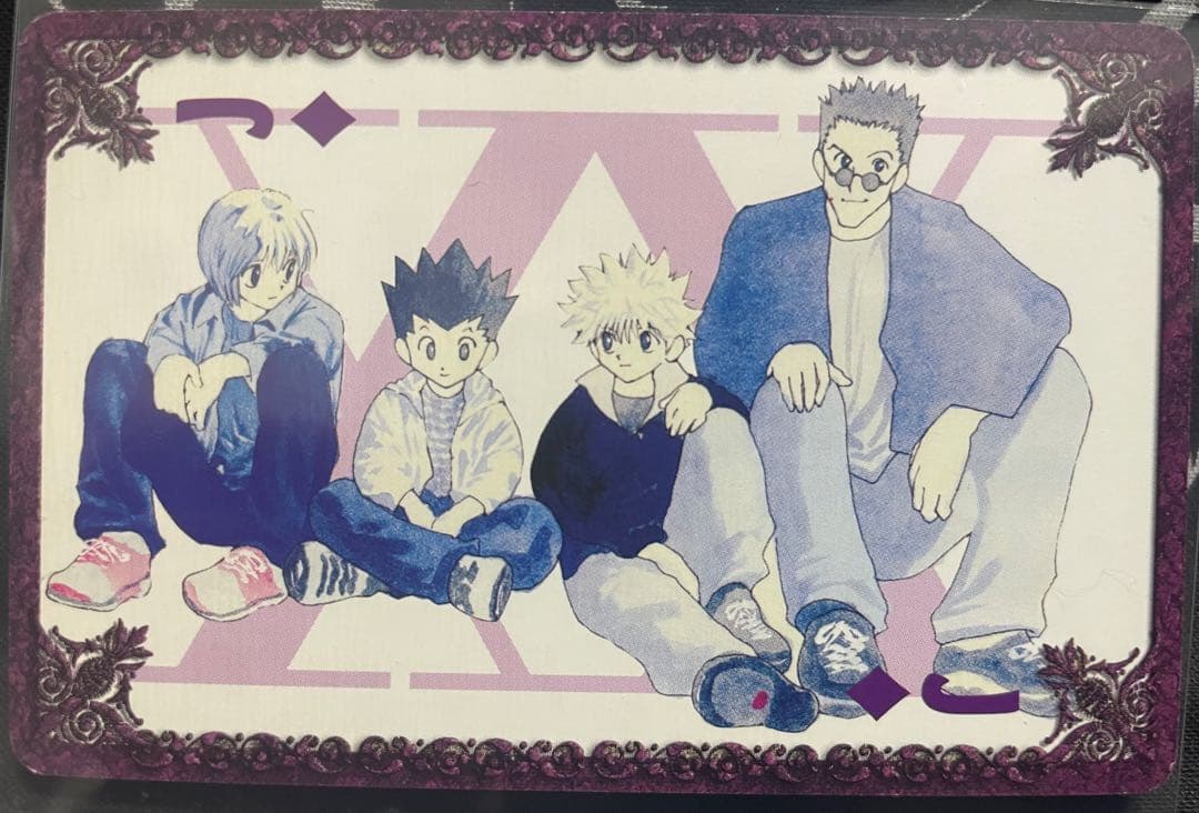 ハンターハンタートランプカード　ゴン　キルア　クラピカ　レオリオ