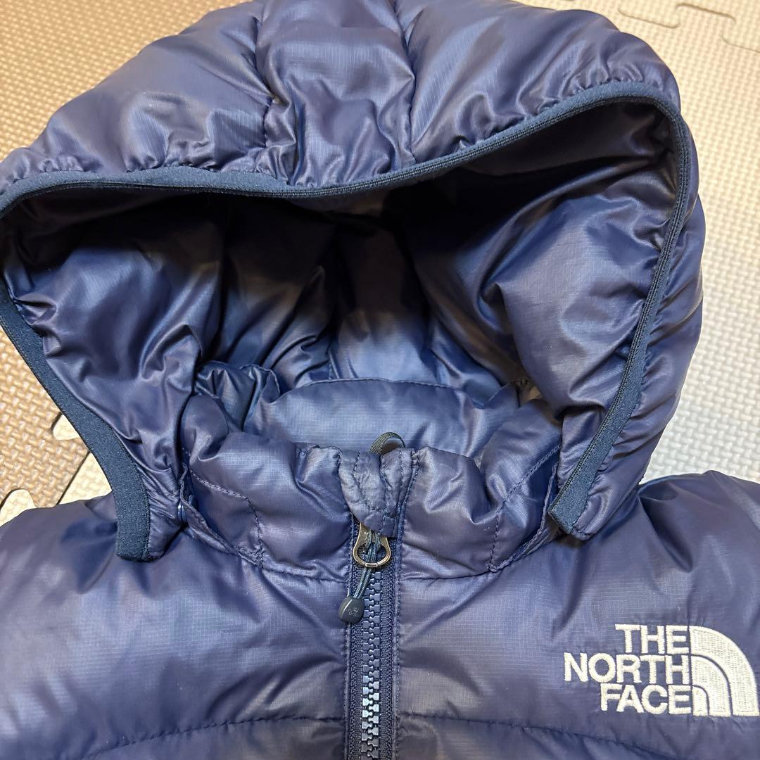 ノースフェイス キッズ　90 ダウン　紺